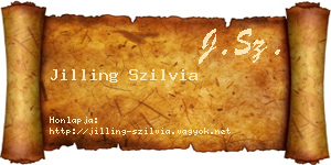 Jilling Szilvia névjegykártya